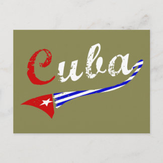 Carte Postale Drapeau cubain