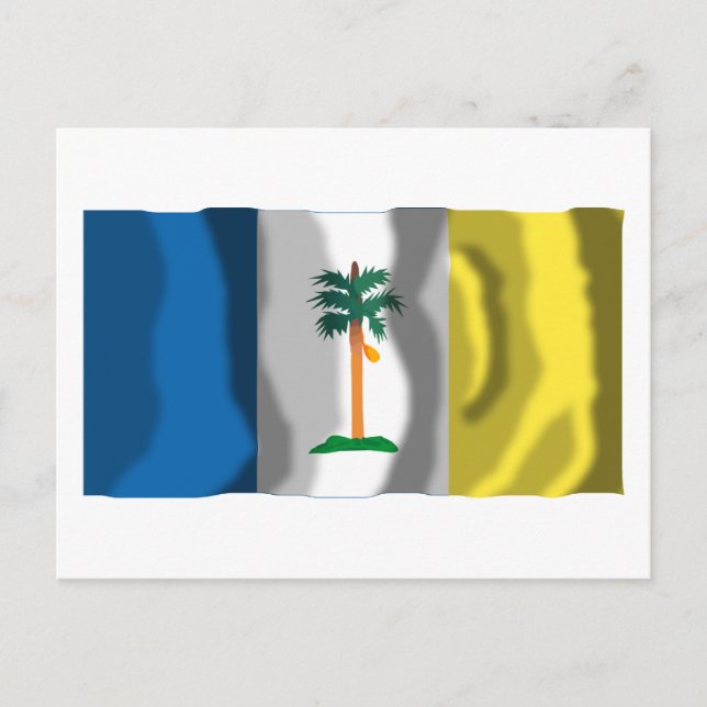 Carte Postale Drapeau d'agitation de Penang (Devant)