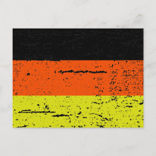 CARTE POSTALE DRAPEAU D'ALLEMAGNE