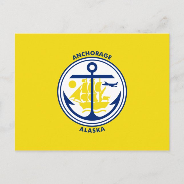 Carte Postale Drapeau d'ancrage (Devant)
