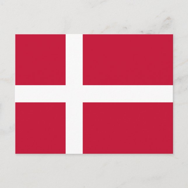 Carte postale Drapeau Danemark (danois) (Devant)