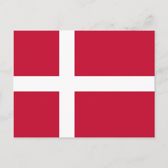 Carte Postale Drapeau danois (Devant)