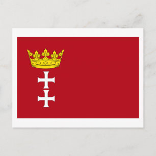 Carte Postale Drapeau Danzig - Gdansk