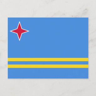 Carte Postale Drapeau d'Aruba