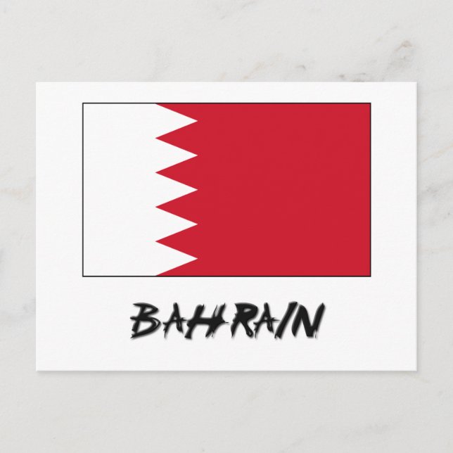 Carte Postale Drapeau de Bahreïn (Devant)