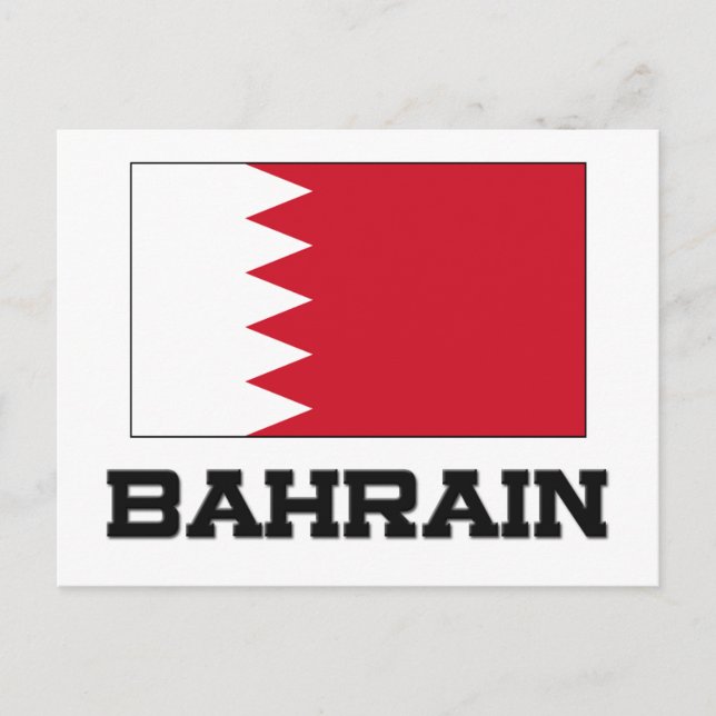 Carte Postale Drapeau de Bahreïn (Devant)
