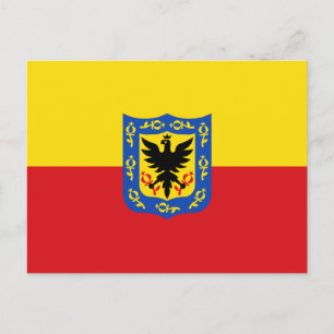 Carte Postale Drapeau de Bogota, Colombie