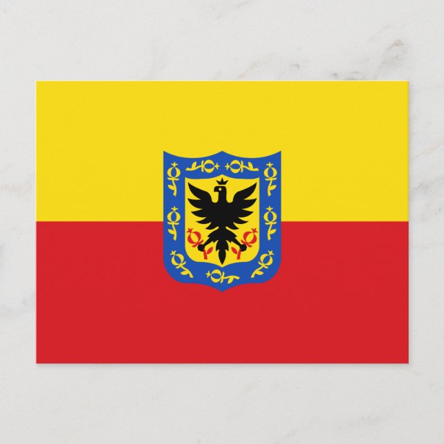 Carte Postale Drapeau de Bogota, Colombie (Devant)