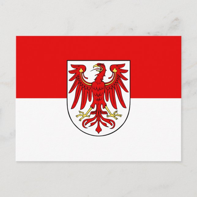 Carte Postale Drapeau de Brandebourg (Devant)