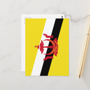 Carte Postale Drapeau de Brunei
