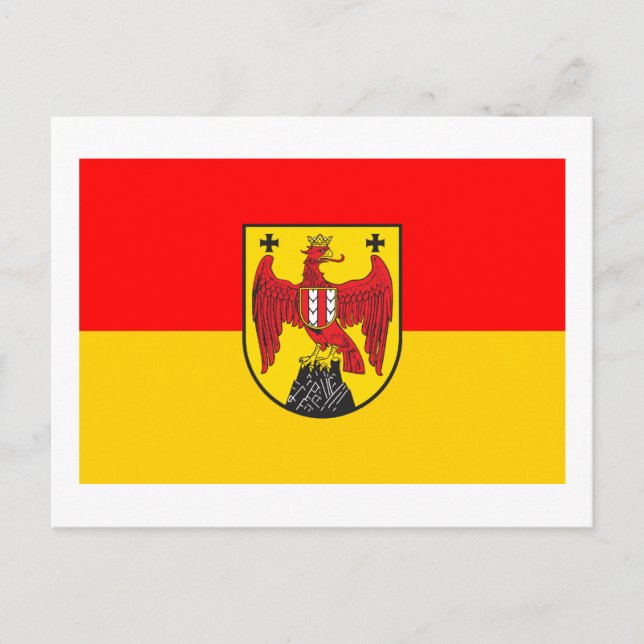 Carte Postale Drapeau de Burgenland, Autriche (Devant)