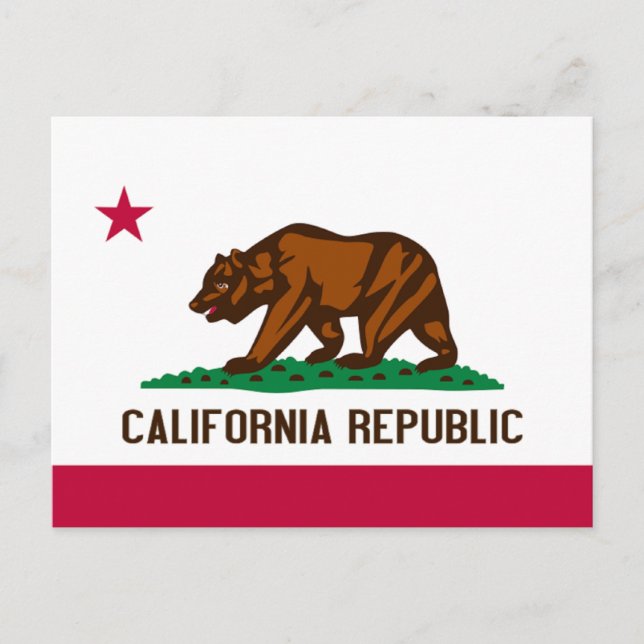 Carte Postale Drapeau de Californie (Devant)