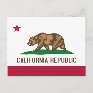 Carte Postale Drapeau de Californie