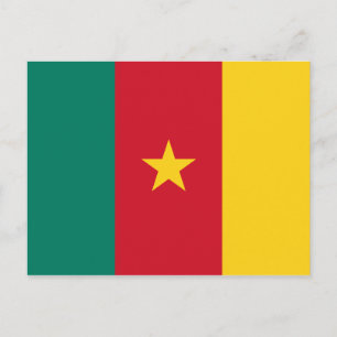 CARTE POSTALE DRAPEAU DE CAMEROUN