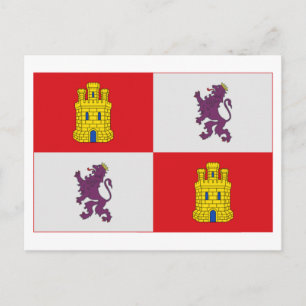 Carte Postale Drapeau de Castilla y León