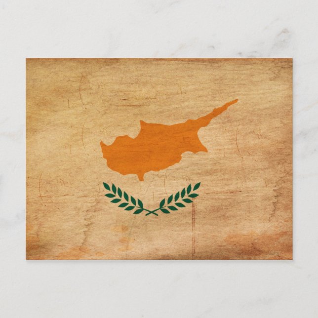 Carte Postale Drapeau de Chypre (Devant)