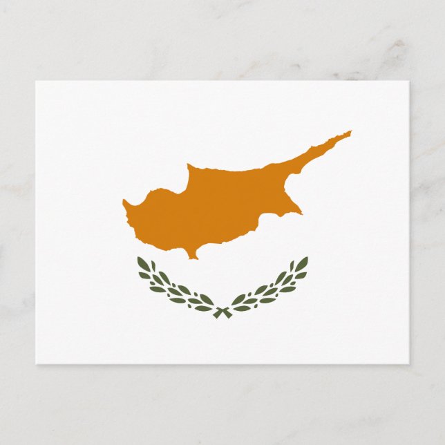 Carte Postale Drapeau de Chypre (Devant)