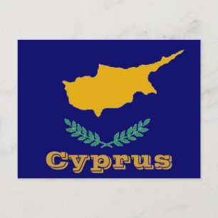 Carte Postale Drapeau de Chypre