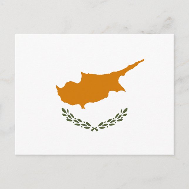 Carte Postale Drapeau de Chypre (Devant)