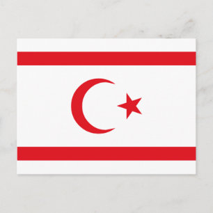 Carte Postale Drapeau de Chypre du Nord