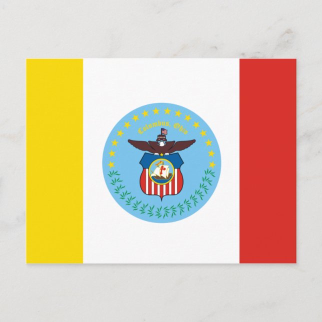 Carte Postale Drapeau de Columbus, Ohio (Devant)