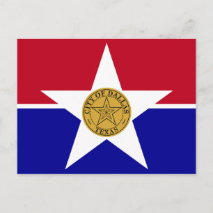 Carte Postale Drapeau de Dallas, Texas Postcard