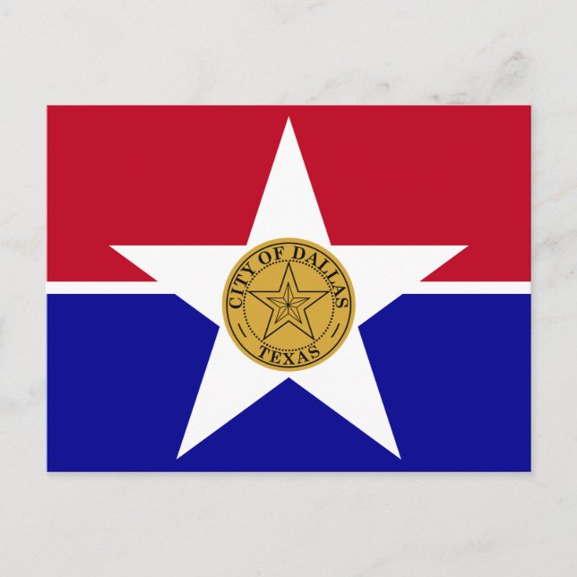 Carte Postale Drapeau de Dallas, Texas Postcard (Devant)