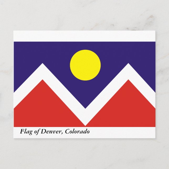 Carte Postale Drapeau de Denver (Devant)