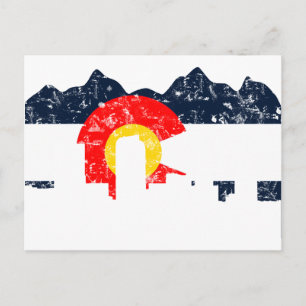 Carte Postale Drapeau de Denver le Colorado