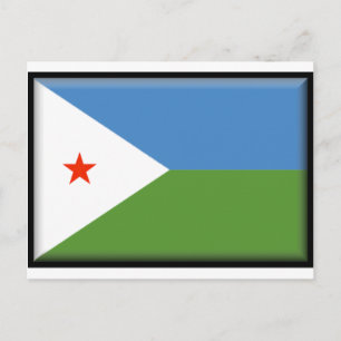 Carte Postale Drapeau de Djibouti
