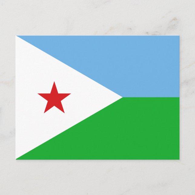 Carte Postale Drapeau de Djibouti (Devant)