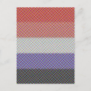Carte Postale Drapeau de fierté Cupioromantique Abstrait Tripant