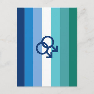 Carte Postale Drapeau de fierté gay MLM