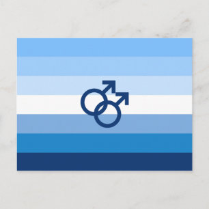 Carte Postale Drapeau de fierté gay MLM