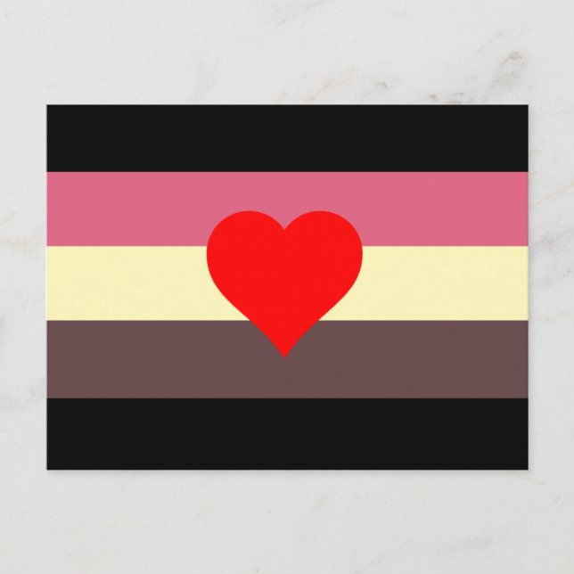 Carte Postale Drapeau de fierté grasse (Devant)
