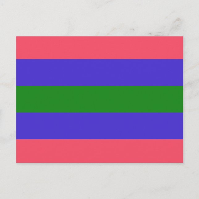 Carte Postale Drapeau de fierté trigender (Devant)