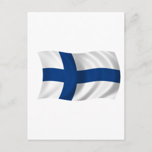 Carte Postale Drapeau de Finlande