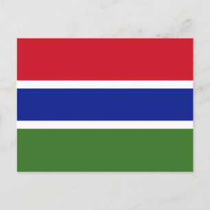 Carte Postale Drapeau de Gambie