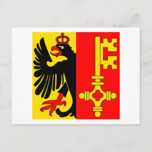 Carte Postale Drapeau de Genève