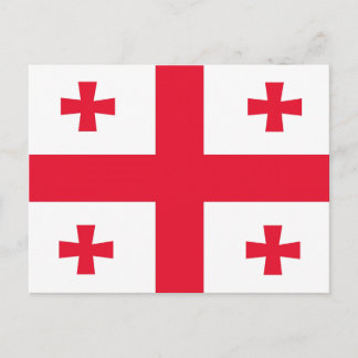 Carte Postale Drapeau de Géorgie