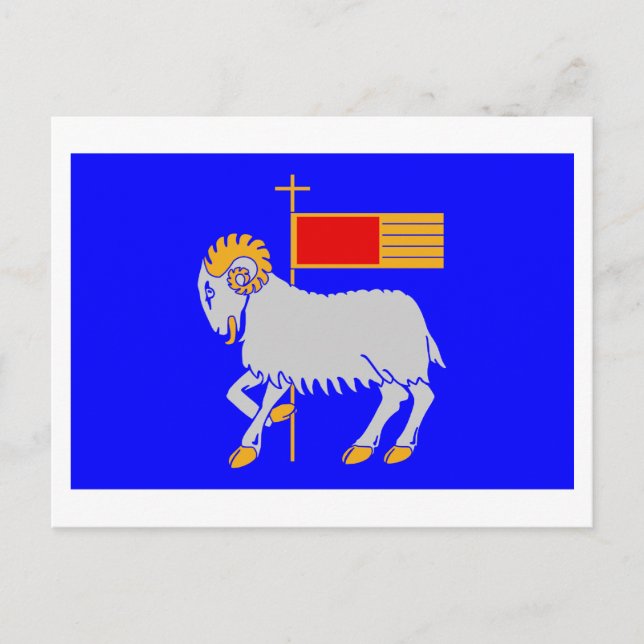 Carte Postale Drapeau de Gotlands län (Devant)