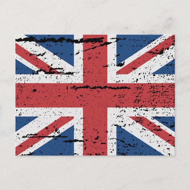 CARTE POSTALE DRAPEAU DE GRANDE-BRETAGNE (Devant)