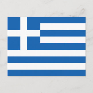 Carte postale drapeau de Grèce
