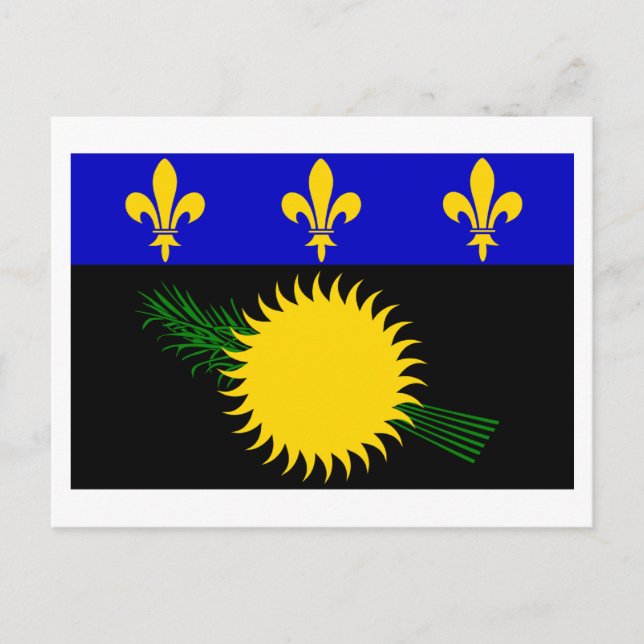 Carte Postale Drapeau de Guadeloupe (Devant)