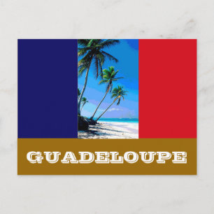 Carte Postale Drapeau de Guadeloupe