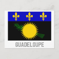 Drapeau de Guadeloupe avec nom