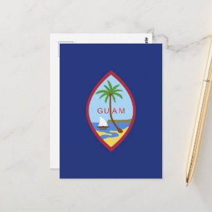 Carte Postale Drapeau de Guam