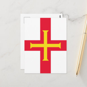 Carte Postale Drapeau de Guernesey