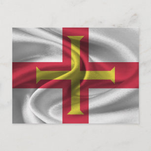 Carte Postale Drapeau de Guernsey