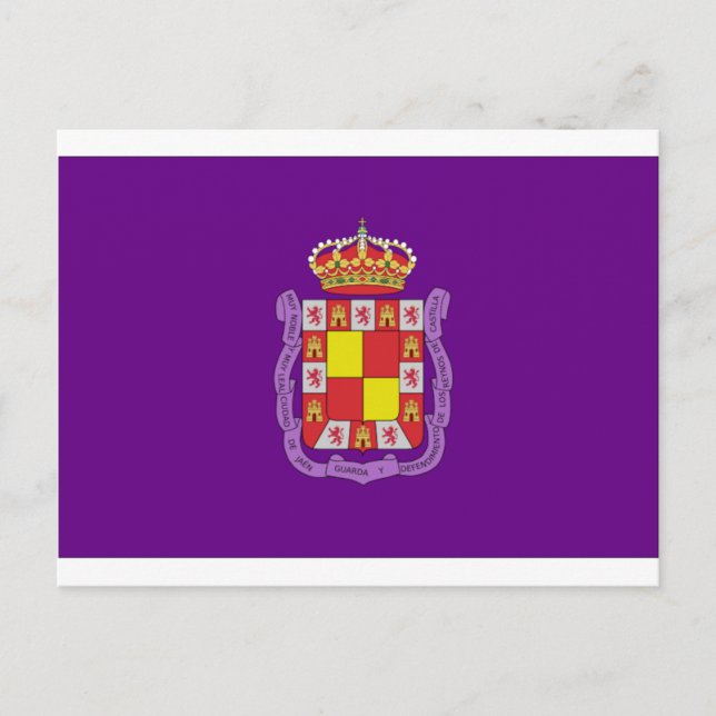 Carte Postale Drapeau de Jaén (Devant)